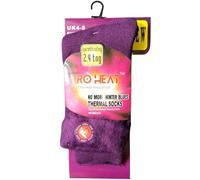 MISHOO® Women's Thermal Extra Warm Winter Socks, Multicolor Crew Length Thick Cozy Fluffy Comfortable Boot Socks, Ideal for Cold Uk Size 4-8 (UK, Numeric, 4, 8, Regular, Regular, 1, Purple)