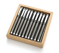 MiSiBao Black Ink Gel Ink Rollerball Pens 2 in 1 Medium Point Pens with Stylus Work Pen Smooth Writing for Office Black gel pen (Dark Grey-18pack)