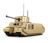 MISINI 77032 TOG II Heavy Tank Building Blocks Set, WWII Military British Main Battle Tank Building Kit, 1427 PCS Large MOC Tank Model Toy Kits for Adults(World of Tanks License)