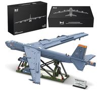 MISINI M8028 B-52H Stratofortress Bomber Building Blocks Set, 5196 Pieces Large MOC 1:50 Scale Military Aircraft Model with Stand, Collectible Display Fighter Gift for Military Fans and Adults