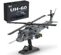 MISINI M8039 UH-60 Black Hawk Military Helicopter Building Kit, 1377 Pieces Army Special Forces Aircraft, 1:35 Scale, Adult Collector's Display General Purpose and Attack Helicopter Gift Toy