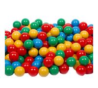 MISIOO Balls for Ball Pit - Pack of 500, Diameter 6 cm, Multicoloured - Plastic Balls Made of 100% LDPE - Toy for Babies