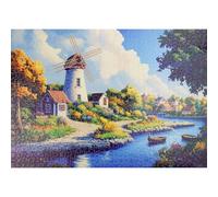 MISITU 1000 Piece Jigsaw for Adults, Lakeside Town 1000 Piece Puzzle for Children Ages 14+