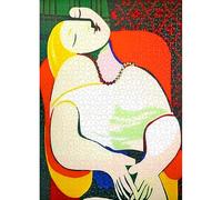 MISITU 1000 Piece Jigsaw Puzzle for Adults, Picasso Painting The Dream, 1000 Piece Art Puzzles