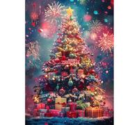 MISITU 1000 Pieces of Jigsaw Puzzles for Adults Christmas Jigsaw Puzzles 1000 Pieces Challenging Difficult Jigsaw Puzzles Art Impossible Puzzles Xmas Tree Celebration Party Puzzles 28 x 20 inch