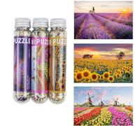 Misitu 3-pack 150-Pieces Mini Puzzles Set Age 14+ for Adults Challenging Game for Adults (Lavender)