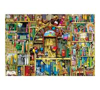 MISITU Mini Jigsaw Puzzle 1000 Pieces for Adults and Children - Magical Bookshelf - Difficult Challenging Small Jigsaw Puzzle for Adults 15 x 10.2 Inch