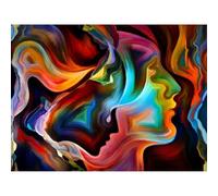 MISITU Puzzle 1000 Pieces for Adults Art Puzzles 1000 for Children from 14 Years, Abstract Art Faces Classic Puzzle Gift