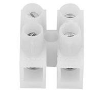 Miskall 10 Pcs Electrical Connector Blocks, 2-Pin 10A Wire Connector Electrical Wiring Cable Terminal Block Luster Terminal Light Clamp for Industry