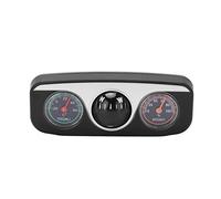Miskall 3-in-1 Dash Mount Compass with Thermometer and Hygrometer, Essential Navigation Tool for Car and Outdoor Adventures, for Camping and Travel