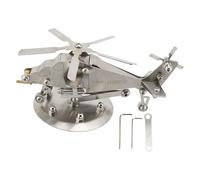 Miskall 3D Metal Model Kits,Stainless Steel Metal Helicopter Model,Handmade,Adults and Teens Men Hobbies DIY Brain Teaser Puzzles,Home School Study Room Decoration