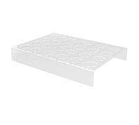 Miskall Coffee Pod Tray Drawer Insert, Coffee Pod Drawer Holder Storage Tray Holds 24 Pods Clear Acrylic U Shape Coffee Capsule Organizer for Kitchen Countertop