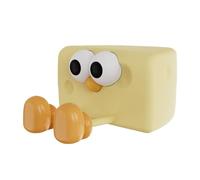 Miskall Cute Cheese Boy Desktop Bedside Lamp, Creative Children Night Light, Mini Desktop Lamp with Adjustable Brightness and Color for Multifunctional Use, Safe and Reliable ABS Material