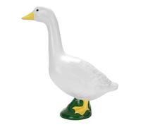 Miskall Garden Goose Statue, Resin Lifelike Large Size White Goose Sculpture Ornament for Pool Yard Outdoor Decor