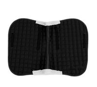 Miskall Horse Saddle Pad, Non Slip Comfortable Breathable Sweat Absorbent Stylish 3D Tailoring Riding Seat Saddle Pad for Equestrian Riding Polyester Silk Cotton (Black)