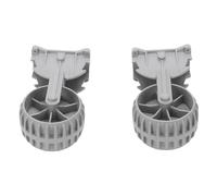 Miskall Inflatable Boat Launching Wheels, Locking Flip Up Dinghy Towing Wheels for Boat Trailer Trolly and Small Watercraft Engineering Plastic 3 Gear Rustproof Portable Design