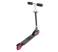 Miskall Kick Scooter, Aluminum Alloy Foldable Scooter 3 Adjustable Height PU Wheels Adjustable Height Toddler Scooter Lean to Steer for Children Over 3 Years Old Black