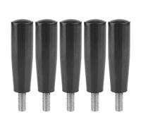 Miskall M10 * 80 Male Thread Revolving Handle, Bakelite Revolving Hand Grip Crank Handle Bakelite Handle Rotating Handle for Milling Machine Easy to Install and Use M8 * 63 (5pcs)