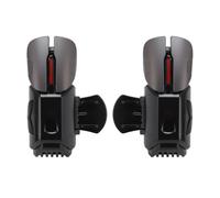 Miskall Mobile Phone Game Trigger, 6 Finger Ergonomic Sensitive Increase Reaction Speed Controller for Mobile Gaming Android iOS Phones Plastic Black 2 Triggers