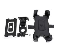 Miskall Motorcycle Phone Mount Holder, One Touch Locking One Hand Operation 360° Rotatable Aluminum Alloy Shock Absorbing Phone Holder for Electric Motorcycle Bike