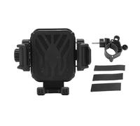 Miskall Motorcycle Phone Mount, Shockproof Anti Shake 360 Adjustable Bike Handlebar Phone Clamp for 5.7 to 7.2 Inch Cellphone Motorcycle Accessories Phone Holder for Riding Enthusiasts (Black)
