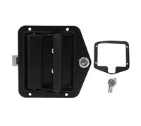 Miskall RV Door Lock Replacement, Carbon Steel RV Door Locks, Door Lock 5.5x5.5in Flush Mount RV Toolbox Handle Lock with Handle and Keys for Caravan Truck RV Vehicles