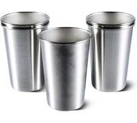 Miskall Stainless Steel Drinking Cup, BPA Free Healthy Metal Shatterproof Unbreakable Metal Drinking Glasse for Camping Hiking Travel, Outdoor, Camping, Everyday, Restaurant