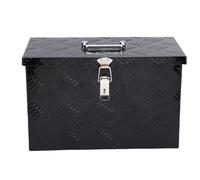 Miskall Truck Bed Tool Box 16 Inch 20L Capacity Heavy Duty Aluminum Alloy Foldable Top Handle Outdoor Trailer Pickup Toolbox