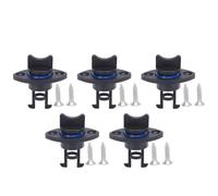Miskall Universal Boat Drain Plug Kit, 5 Pcs Premium Nylon Drain Stopper with 10 Screws for Kayaks Small Boats Marine Drainage Needs