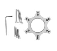 Miskall Wheel Adapter Base, 70mm Steering Wheel Mount Block Racing Wheel Riser Block for Thrustmaster T300RS (Plata)