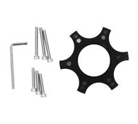 Miskall Wheel Adapter Base, 70mm Steering Wheel Mount Block Racing Wheel Riser Block for Thrustmaster T300RS (Negro)