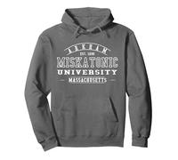 Miskatonic University logo Pullover Hoodie, Adult Unisex, Asphalt Grey, Small