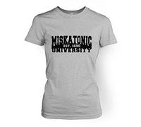 Miskatonic University Women's T-shirt - Sport Grey Medium (approx Size 10)