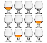 Misket Brandy Snifter Glasses - 390ml - Clear - Pack of 12 LAV Clear One Size