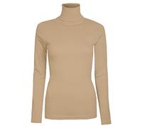 MiSketch® Womens Roll Necks Ladies Polo Neck Tops Plain Winter Ski Quality Stretch (Camel, XXL(UK 20-22 EU 48-50))