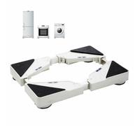MiSMiAO Vertical air conditioning base, low foot base with ultra-low cost feet, adjustable length and width, height 4.5cm, wide applicability, multifunctional adjustable base[4 feet]