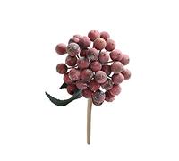 MISNODE 10 Packs Artificial Berry Bouquets, Simulation Berries Branches Picks, Fake California Fruits Stems, Faux Spray Twigs Holly Flowers Bunches, Purple