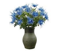 MISNODE 3 Pcs Artificial Eryngiums Plants, 26 Inch Faux Eryngiums Blue Eryngium Faux Plants Wedding Bouquet, Fake Eryngium Foetidum Simulation Sea Holly (Blue)