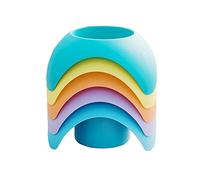 MISNODE 5 Pack Beach Sand Coasters Drink Cup Holders, Beach Vacation Essentials Accessories, Large Capacity Beach Cups for Women Adults Family Friends