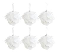 MISNODE 6 PCS Christmas Balls Ornaments, Glitter White Foam Ball Ornaments, Xmas Tree Hanging Ornaments, Christmas Tree Hanging Ornaments, Hanging Christmas Decoration Tree Balls
