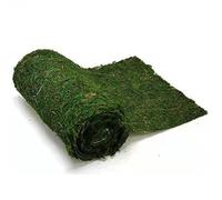 MISNODE Dried Moss Table Runner, Moss Sheet Roll for Crafts, Preserved Moss Mat for Table Decoration, Green Moss Roll Moss Carpet for Wedding Party Garden Fairy Decor (39.4 * 5.9in)