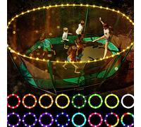 MISNODE LED Trampoline Lights 39ft,Remote Control Trampoline Rim Waterproof LED Lights for Trampoline,16 Colors Change,Battery Not Included