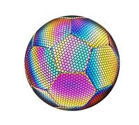 MISNODE Luminous Soccer/Football for Night Games & Training High Tech Fluorescent Materials Soccer Ball Glow in The Dark Soccer Ball for Boys Kids Men(#2)