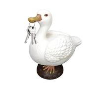 MISNODE Magnetic Goose Key Holder, Goose Statue Key Holder, Adorable Key Magnet Holder, Porch Goose Statue, Silly Goose Weird Home Decor, Funny Key Holder Decor for Table Desk