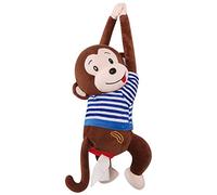 MISNODE Monkey Tissue Holder for Car, Monkey Butt Tissue Box, Plush Paper Tissue Dispenser Towel Storage Cover, Animal Hanging Paper Organizer, I