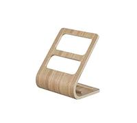 MISNODE Remote Caddy with 2-Slot Media Organizer, Rustic Wooden Remote Control Holder, TV Table Stand Frame, Home Upright Storage Rack Box, Brown