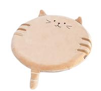 MISNODE Round Plush Cat Style Seat Cushion Chair Memory Foam Seat Mat Tatami Seat Pad Anti Slip Soft Bar Stool Cushion Floor Seat Cushion, 40 * 40cm Coffee