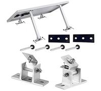 MISNODE Solar Panel Bracket set of 2, Adjustable Solar Panel Tilt Mount Brackets, Stand Solar Module 15-30° Individually Adjustable Flat Roof Mounting Angle