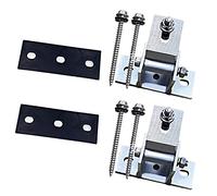 MISNODE Solar Panel Bracket set of 4, Adjustable Solar Panel Tilt Mount Brackets, Stand Solar Module 15-30° Individually Adjustable Flat Roof Mounting Angle