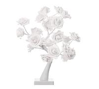 MISNODE White LED Multicolor Rose Lamp Tree, Light Up Rose Flowers Petal Tree Lamp Colorful Tabletop Artificial Flower Bonsai Tree LED Table Lights with Control